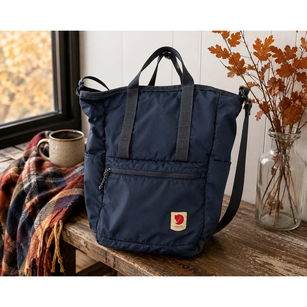 Fjallraven High Coast Totepack Navy Blue Convertible Backpack Shoulder Bag